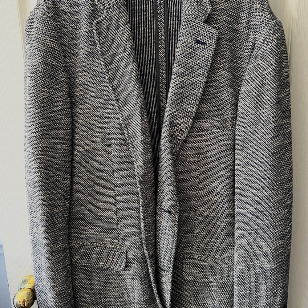Tasso Elba Textured Gray Blazer